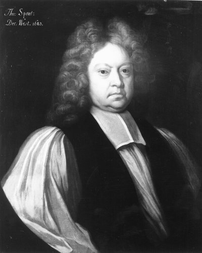 Porträt von Thomas Sprat, Bischof von Rochester und Dekan von Westminster, Dez 1683 von English School